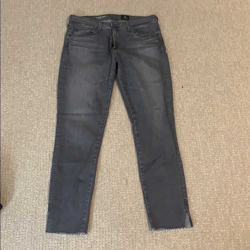 AG The Prima Ankle Gray Denim Pant